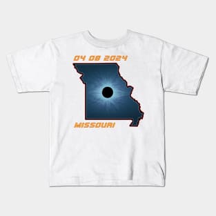 Missouri 2024 Total Solar Eclipse Kids T-Shirt
